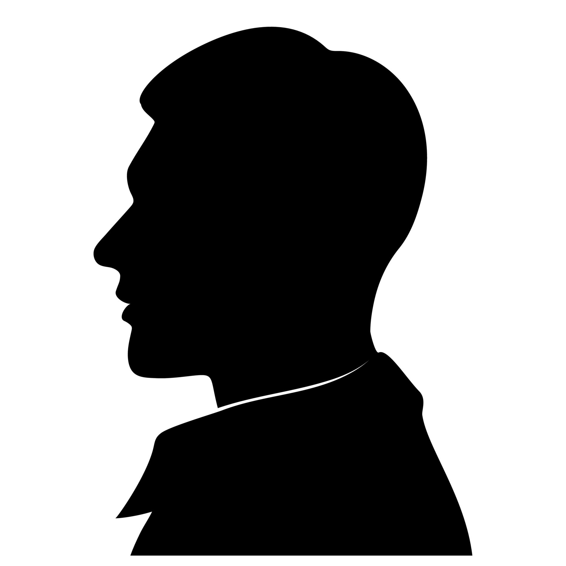 black and white silhouette placeholder
