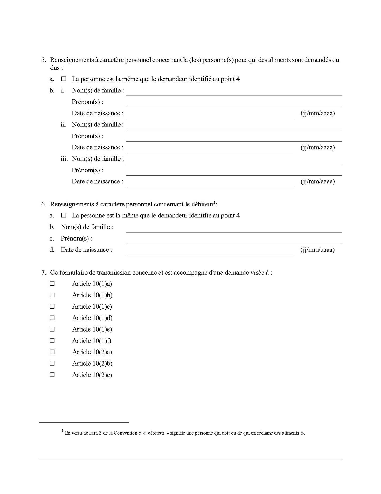 Page 2 du Formulaire de transmission en vertu de l'article 12(2)

Description automatically generated