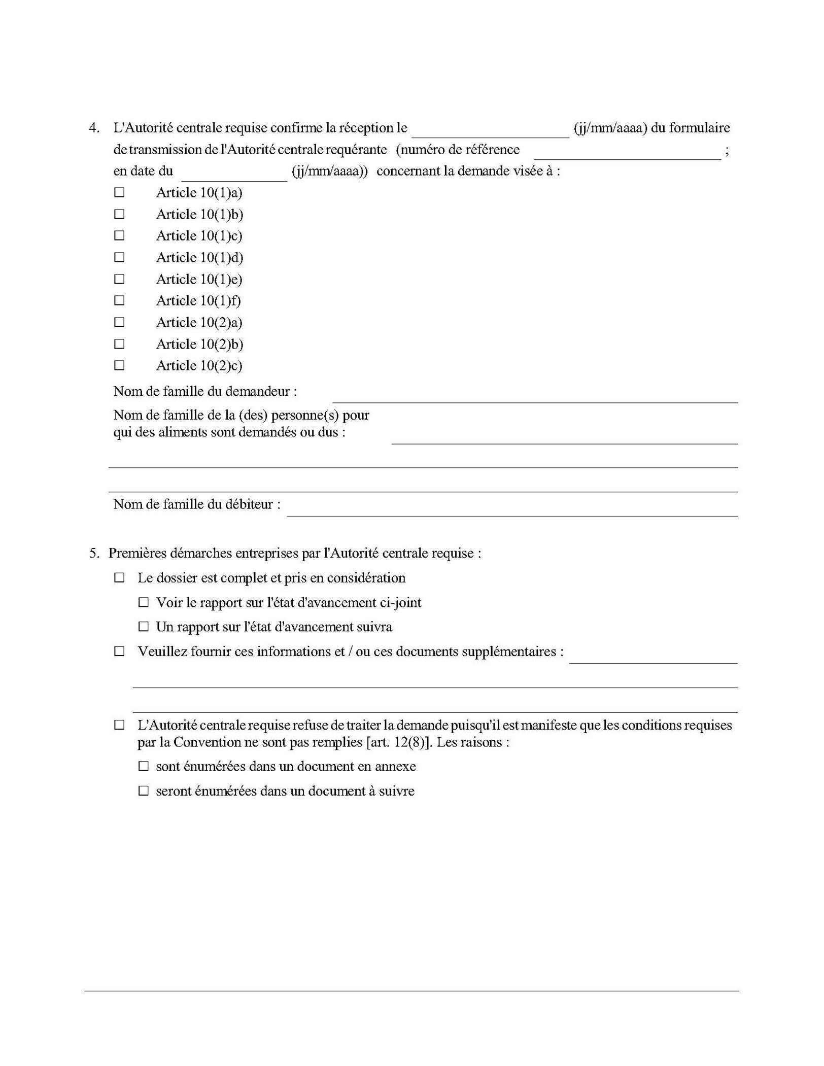 Page 2 de l'Accusé de réception en vertu de l'article 12(3)

Description automatically generated with medium confidence