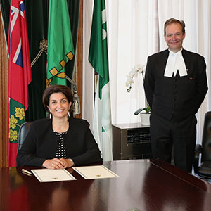 Patricia Kosseim avec Ted Arnott