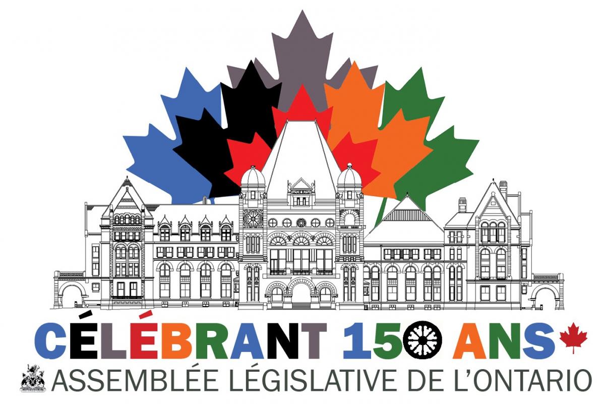 Graphique pour célébrant ontario 150 ans