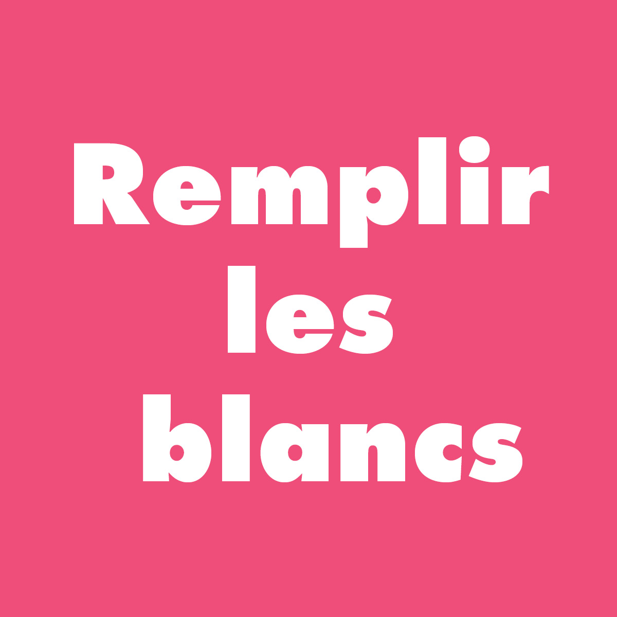 Logo remplir les blancs